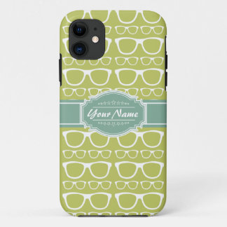 Coque Case-Mate iPhone Verres Geeks verts personnalisés