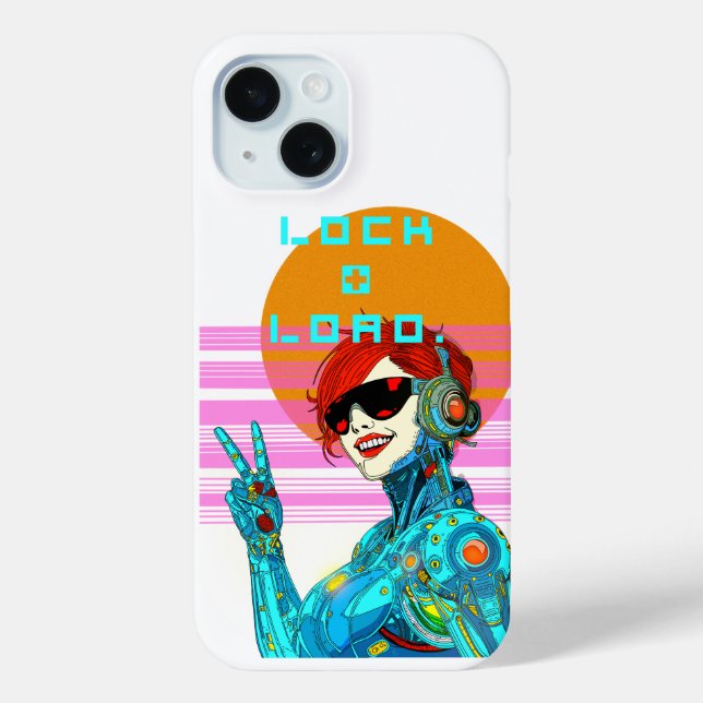 Coques Case-Mate iPhone Verrouillage + Chargement - Cyberpunk Vibe (Verso)