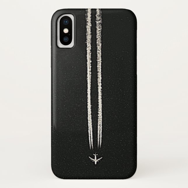 Coques Case-Mate iPhone Vers le haut de dans le Contrail de ciel/avion de (Dos)