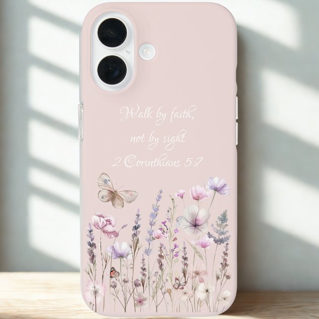 Coques Case-Mate iPhone Verset biblique floral (Créateur téléchargé)