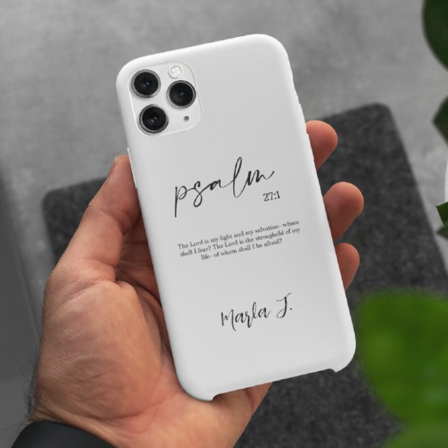 Coques Case-Mate iPhone Verset biblique personnalisé simple (Créateur téléchargé)