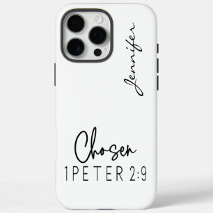 Coque iPhone 16 Pro Max Verset minimaliste moderne 1 Pierre 2:9 iPhone