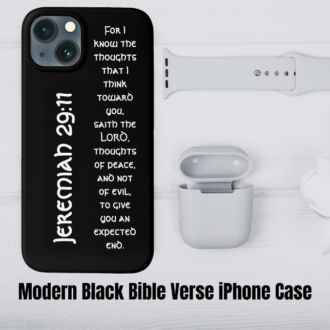 Coques Case-Mate iPhone Verset moderne de la Bible Noire (Modern Black Bible Verse Case-Mate iPhone Case
)