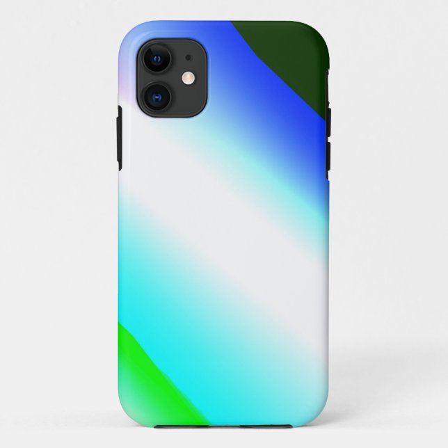 Coques Case-Mate iPhone Vert bleu arc-en-ciel texture abstraite motif art  (Dos)