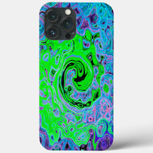 Case-Mate iPhone Case Vert Citron Groovy Abstrait Rétro Tourbillon Liqui