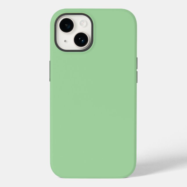 Coques Case-Mate iPhone Vert clair, couleur pastel solide, oreiller à lanc (Verso)