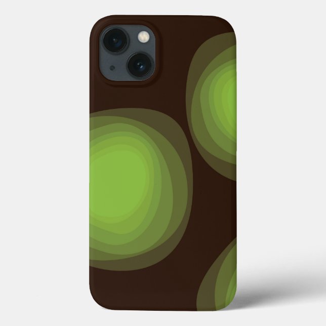 Coques Case-Mate iPhone Vert, cool, unique, tendance, fleur urbaine abstra (Verso)