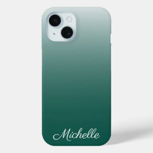 Coque Case-Mate iPhone Vert dégradé foncé personnalisé