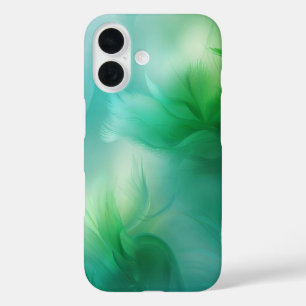 Coque Pour iPhone 16 Vert et bleu dégradé Abstrait