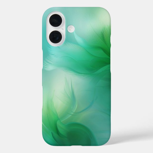 Coques Case-Mate iPhone Vert et bleu dégradé Abstrait (Verso)
