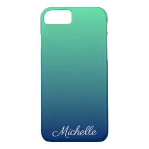 Case-Mate iPhone Case Vert et bleu foncé personnalisé