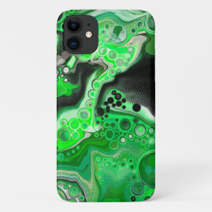 Case-Mate iPhone Case Vert et noir Digital Fluid Art pour la peinture