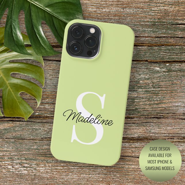 Coques Case-Mate iPhone Vert jaune chartreuse clair personnalisé d'été (Créateur téléchargé)