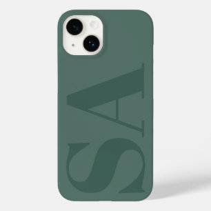 Coque Case-Mate iPhone Vert moderne initial minimal contemporain