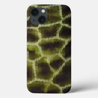 iPhone 13 Case Vert olive poster de animal