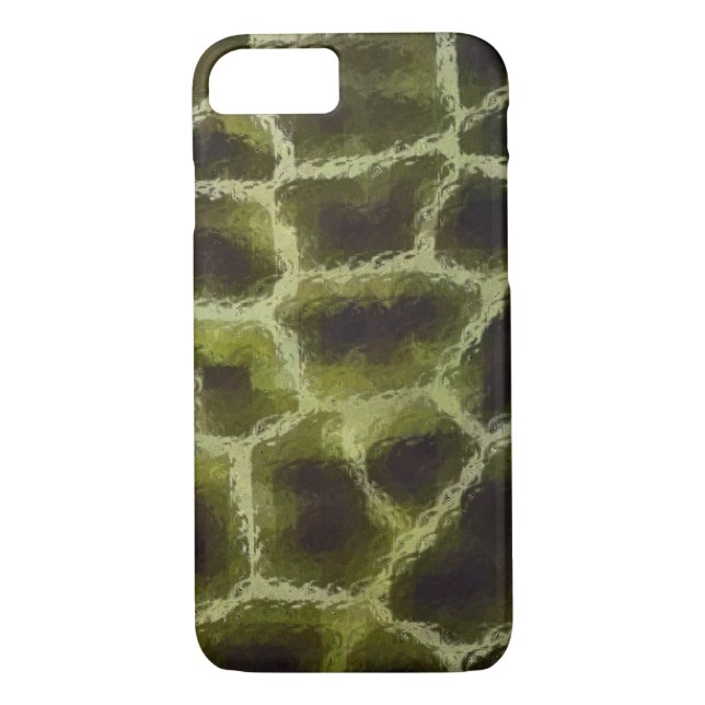Coques Case-Mate iPhone Vert olive poster de animal (Dos)
