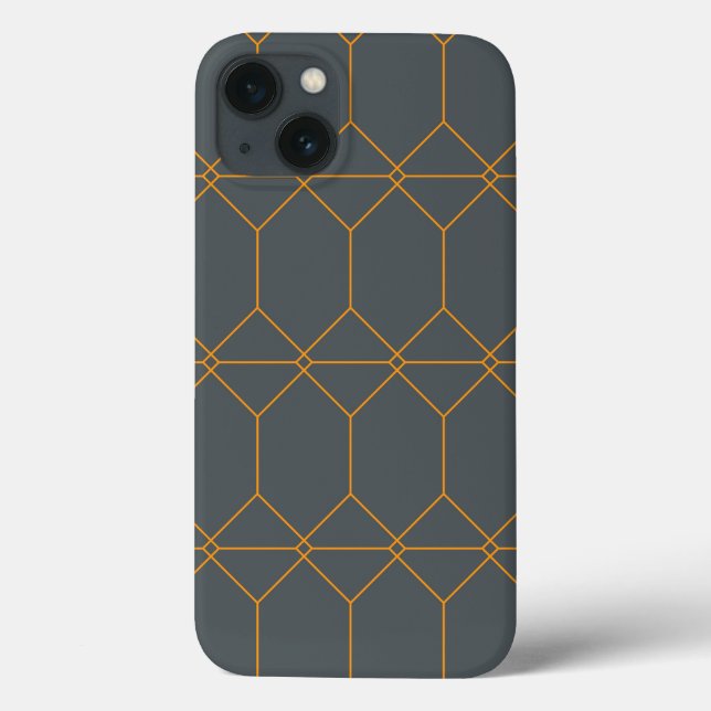 Coques Case-Mate iPhone Vert, or, simple, rétro, élégante illustration (Verso)