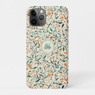 Case-Mate iPhone Case Vert orange vine botanique printanière discrète
