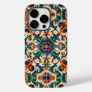 Coque Case-Mate iPhone Vert orange violet portugais Azulejos Carreaux Art