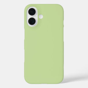 Coque Pour iPhone 16 Vert pomme pastel uni
