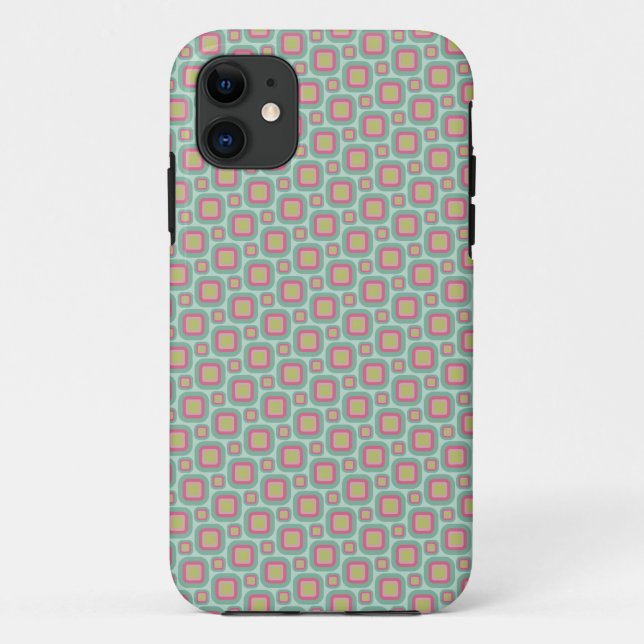 Coques Case-Mate iPhone Vert rétro (Dos)