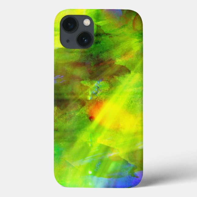 Coques Case-Mate iPhone vert sans couture abstrait d'arrière - plan de (Verso)