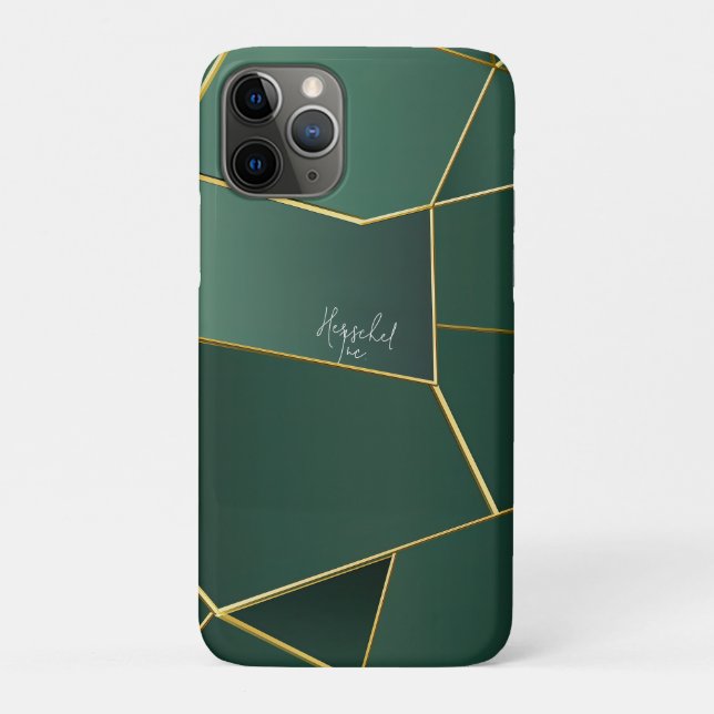 Coques Case-Mate iPhone Vert sauge élégant Asymétrique Géométrique (Dos)