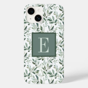 Coque Case-Mate iPhone Vert sauge monogramme olivier pays français