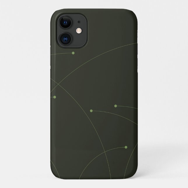 Coques Case-Mate iPhone Vert, simple, élégant, nature moderne abstrait (Dos)