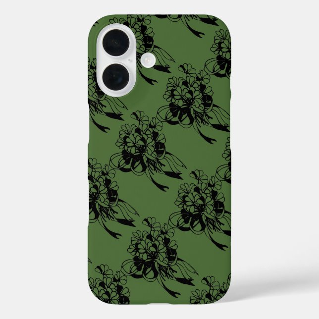 Coques Case-Mate iPhone Vert trèfle irlandais St. Patrick's Day (Verso)
