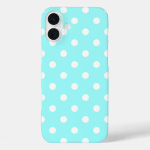 Coque Pour iPhone 16 Plus Vert vintage Et Beau Pois