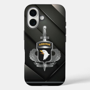Coque Pour iPhone 16 Vétéran de la 101e division aéroportée en Afghanis