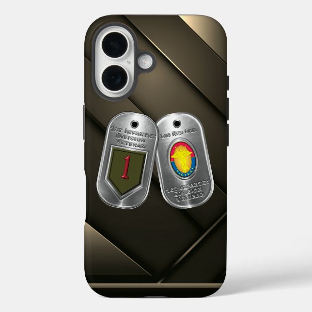 Coques Case-Mate iPhone Vétéran de la 1re division d'infanterie (Verso)