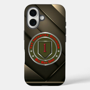 Coque Pour iPhone 16 Vétéran de la 1re division d'infanterie