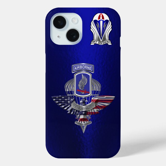 Coques Case-Mate iPhone Vétéran de la brigade aéroportée 173 (Verso)