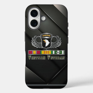 Coque Pour iPhone 16 Vétéran de la division aéroportée 101 au Vietnam