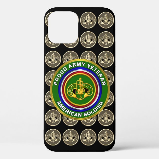Coques Case-Mate iPhone Vétéran du 3e régiment de cavalerie blindée (Verso)