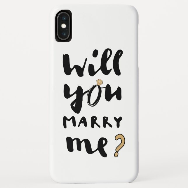 Coques Case-Mate iPhone Veux-tu m'épouser (Dos)