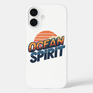 Coque Pour iPhone 16 Vibe de plage "Ocean Spirit" vintage
