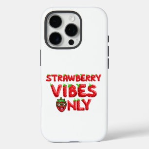 Coque iPhone 16 Pro Vibe fraise uniquement