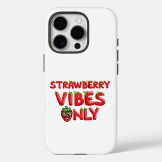 Coque iPhone 16 Pro Vibe fraise uniquement