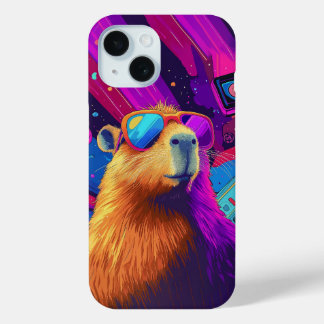 Coque Case-Mate iPhone Vibes Capybara Retro Design