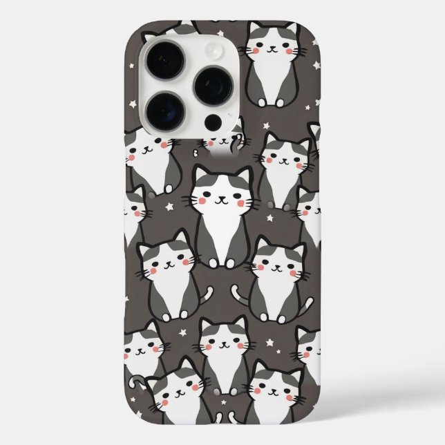 Coques Case-Mate iPhone Vibes de chat mignonnes (Verso)