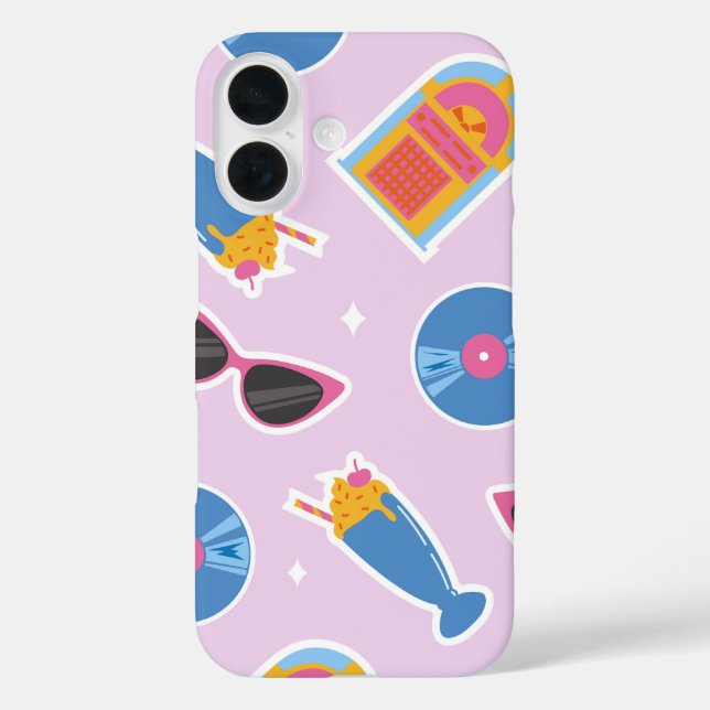 Coques Case-Mate iPhone Vibes de dîner les années 50 rose (Verso)