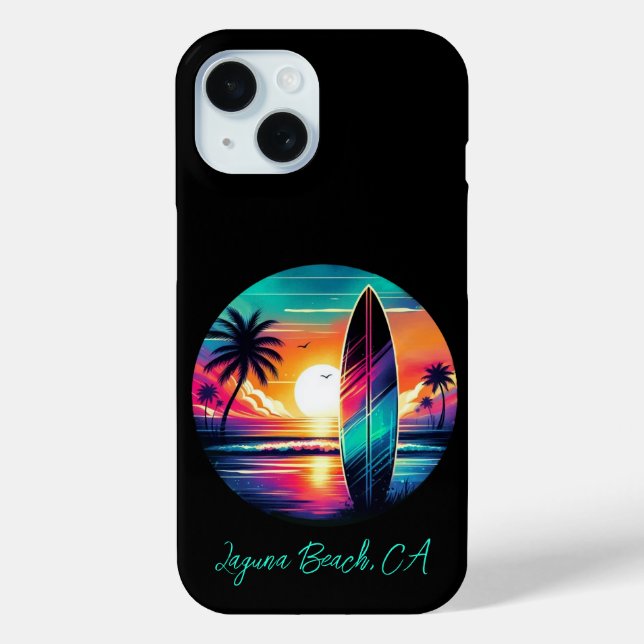 Coques Case-Mate iPhone Vibes de fond de soleil (Verso)