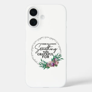 Coque Pour iPhone 16 Vibes de Gratitude - Blanc