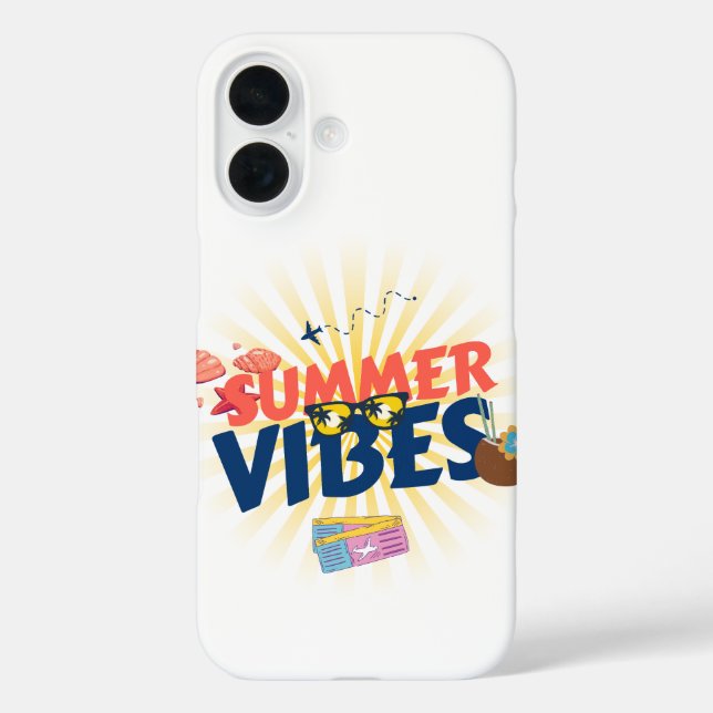 Coques Case-Mate iPhone Vibes d'été - Évasion tropicale (Verso)