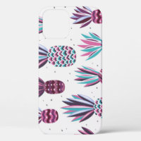 Vibes d'été : Motif d'ananas, points colorés