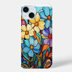 Coque Case-Mate iPhone Vibrant Floral Vitré Verre Art Fleur Amoureux Mama