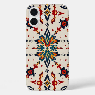 Coque Pour iPhone 16 Plus Vibrant Folk Art Medallion Phone Case